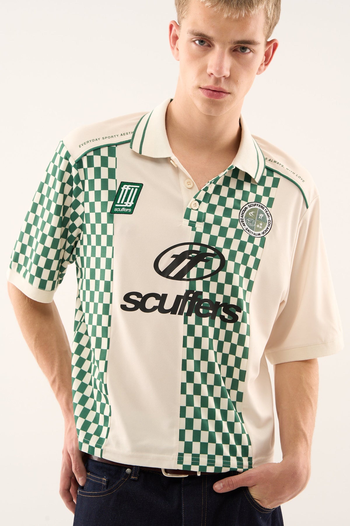Lauda Green & Ecru T-shirt