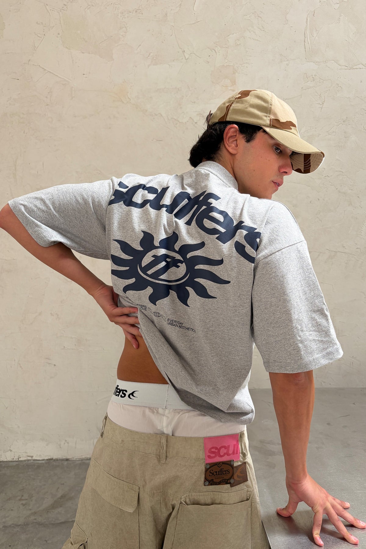 Costa Grey Melange T-Shirt