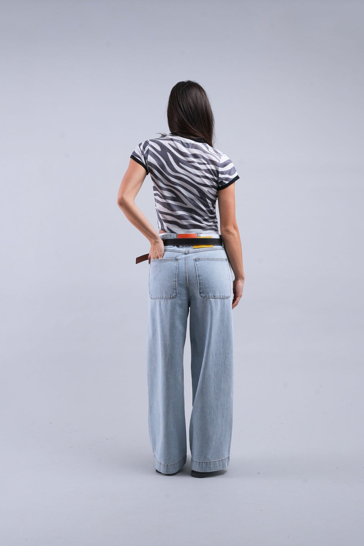 Tropical Light Blue Pants