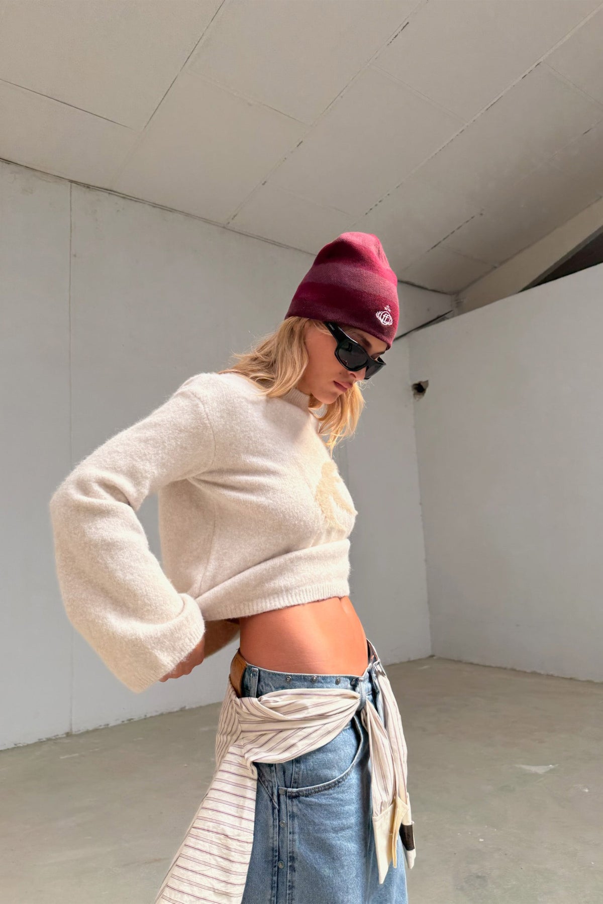 Blend Ecru Knit