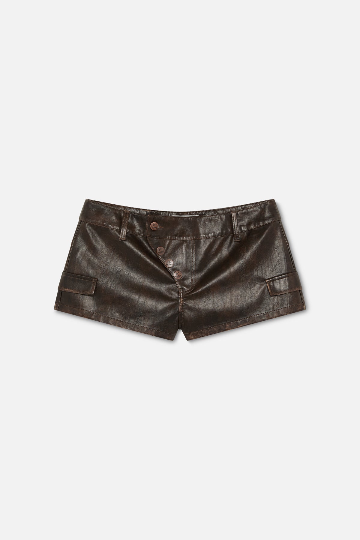 Meriem Brown Mini Shorts