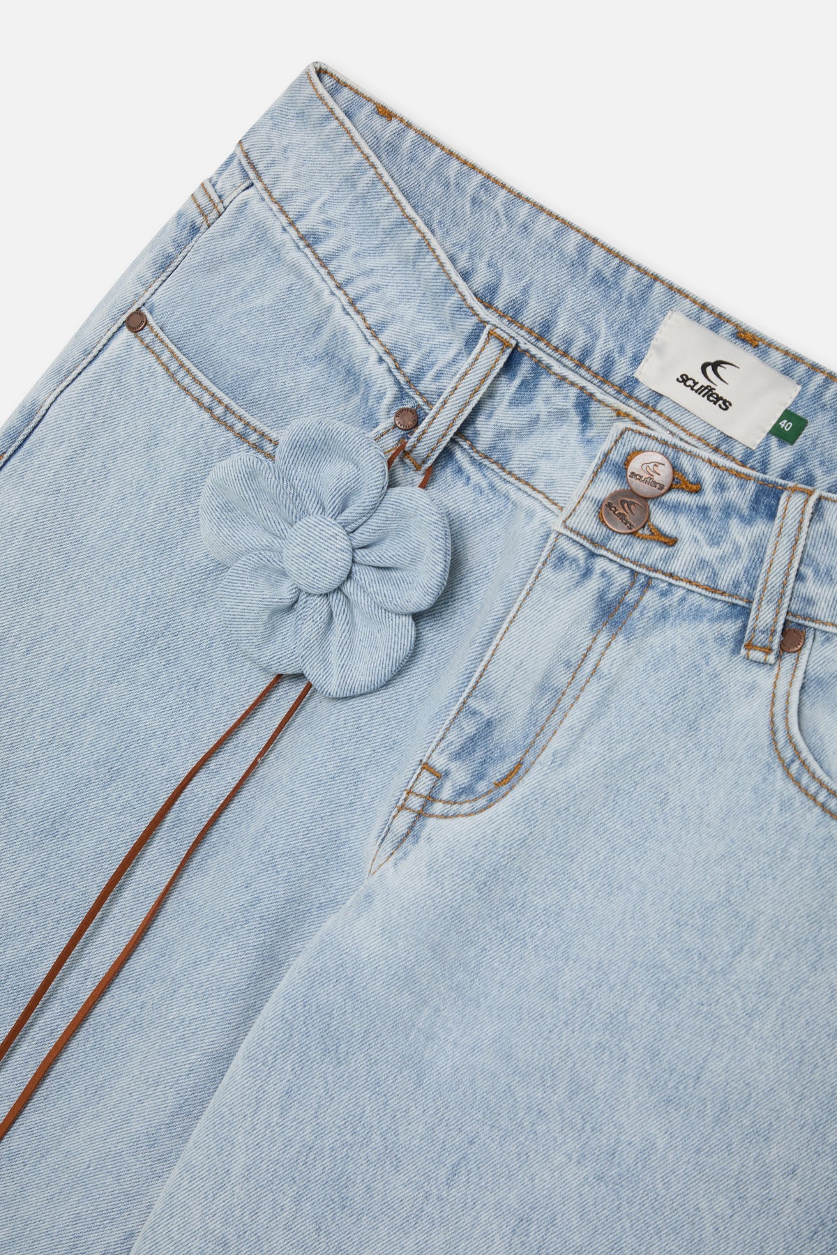 Marine Light Blue Pants