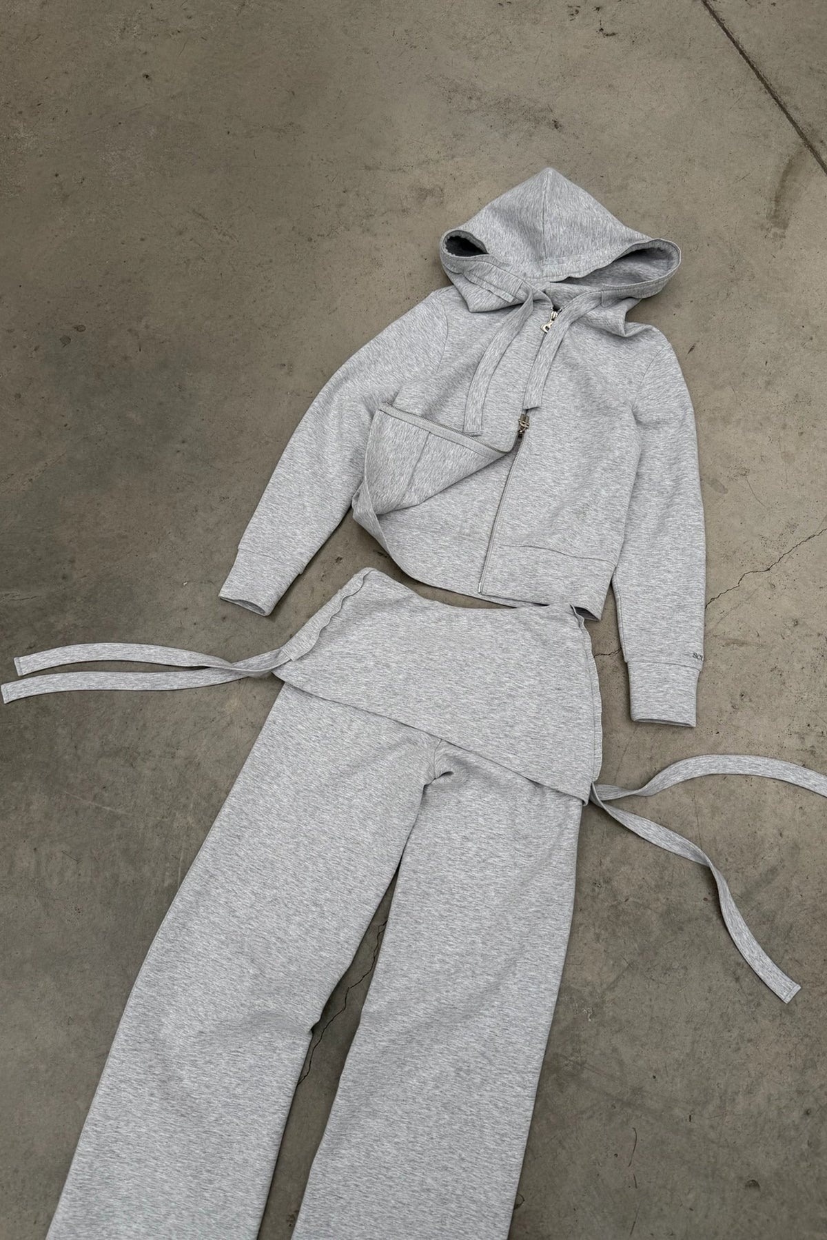 Cozy Grey Melange Pants