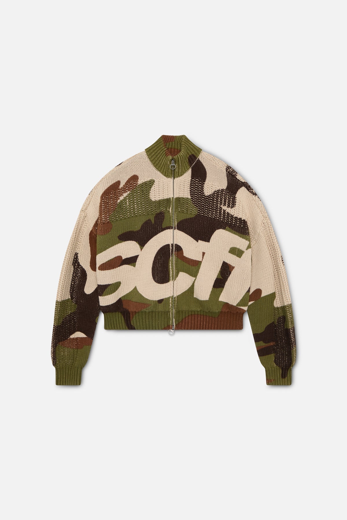 SCFF Camo Knit Zipper