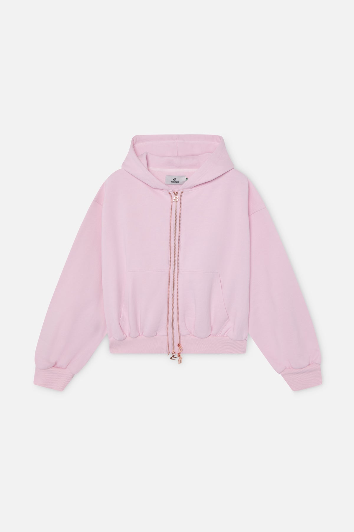Steel Light Pink Zipper