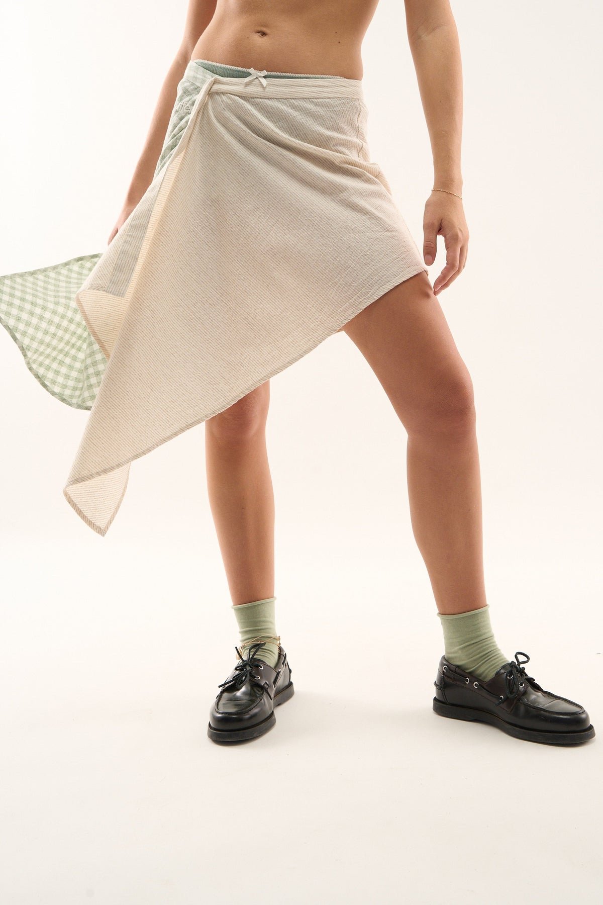 Mixed Green Skirt